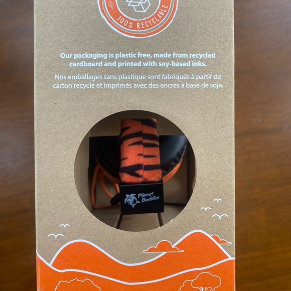 Planet Buddies Charlie the Tiger Furry kids wired headphones - Picture 10 of 15